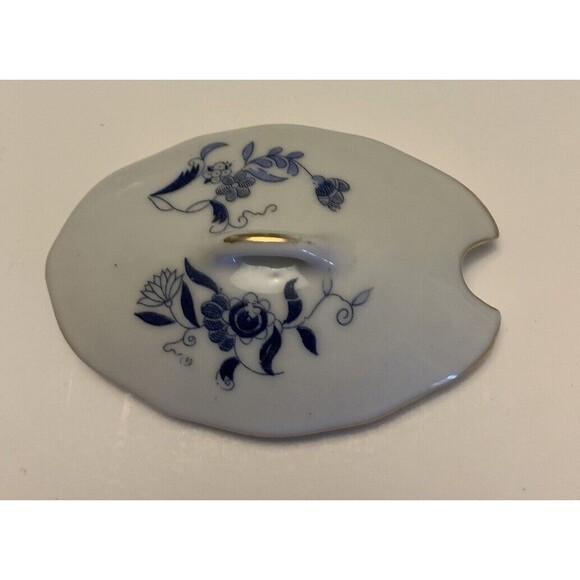 ROYAL CROWN 55/1446 Condiment Holder Small Serving Dish Attached Underplate Vtg - Picture 8 of 8